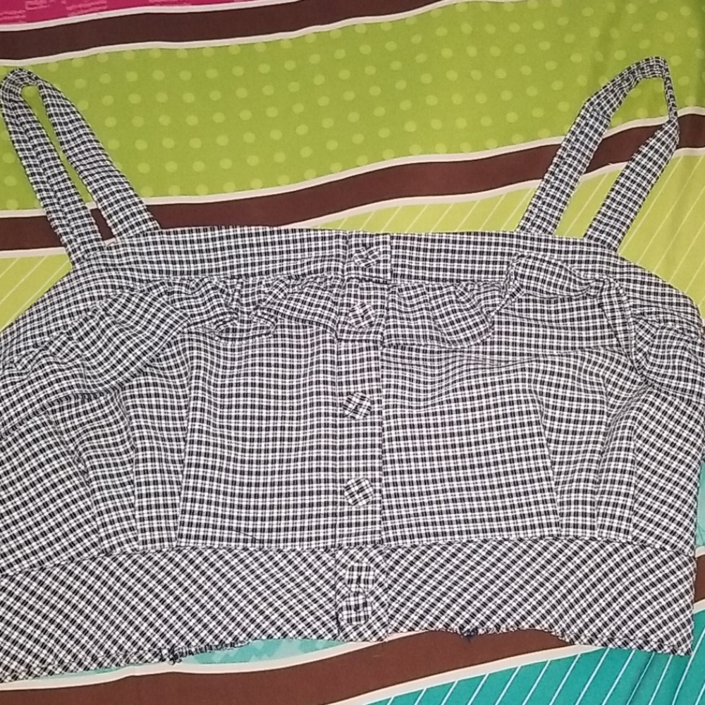 Gingham Crop Top